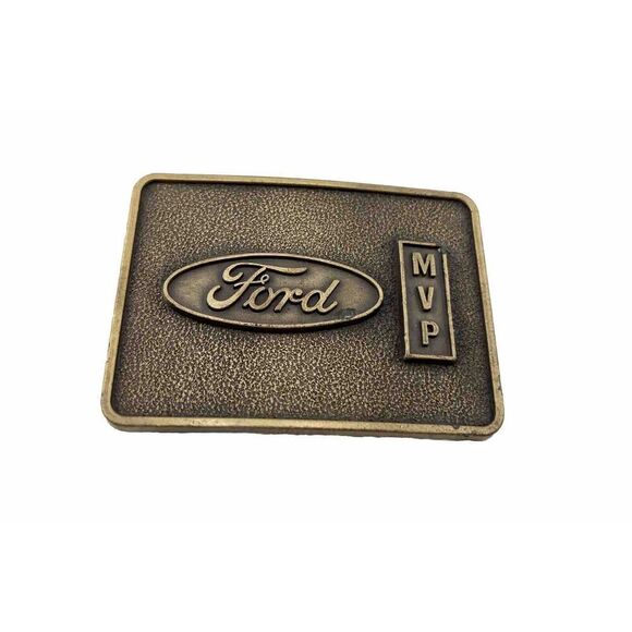 Vtg 1970’s Ford Motor‎ Company MVP Belt Buckle Bronze